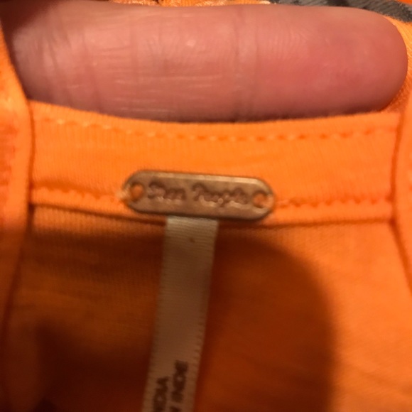 ⚡️ Free People Orange Crocheted Razorback Tank - Picture 11 of 13